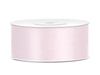 Satin ribbon - 25mm x 25m - light powder pink