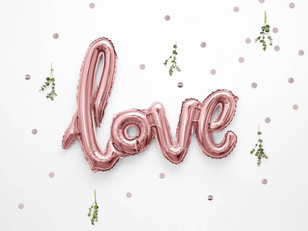 Foil balloon - Love - Pink Gold - 73 x 59 cm