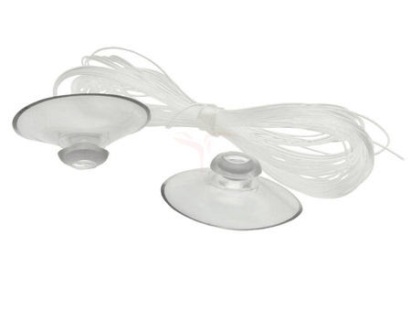 Suction cups with line for balloons and decorations - 6 pcs.