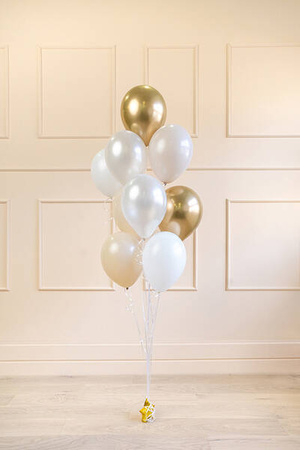 Latex balloons 30cm - White - Mix - 10 pieces