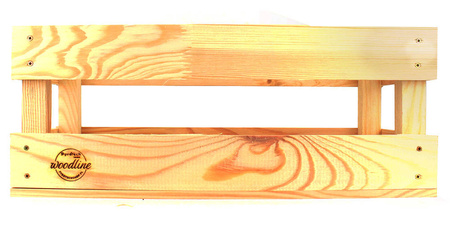 Wooden box - Oblong - For bottles / flowers - 40x17x15 cm - Woodline