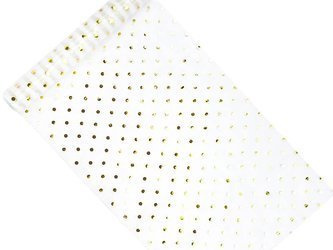 Printed organza - White - Gold dots - 0.36 x 9m