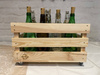 Wooden crate - With wheels - 40x30x21 cm - Woodline