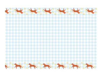 Paper tablecloth - Crate with horses - 180 x 120cm - 1 pc.