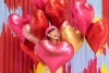 Foil balloon Heart - 75x64.5 cm - pink