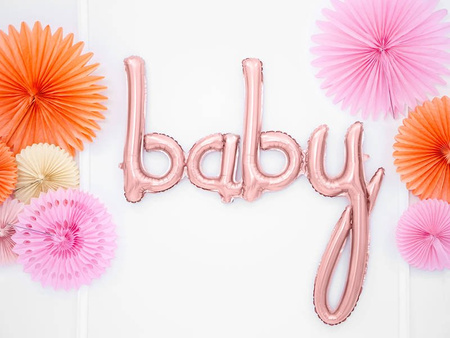 Foil balloon - Baby - Pink Gold - 73.5 x 75.5 cm