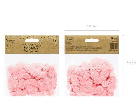 Tissue paper confetti - Circles - Light pink - 15g