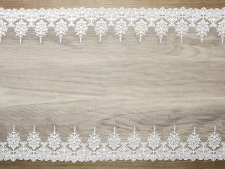 Decorative lace - Broken white - 0,45 x 9 m