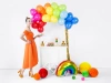 Strong 23 cm balloons - Pastel Mand. Orange - 100 pcs.