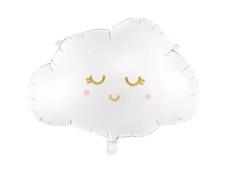 Cloud foil balloon - 51 x 35.5cm - white