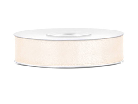 Satin ribbon - Light cream - 12mm x 25m