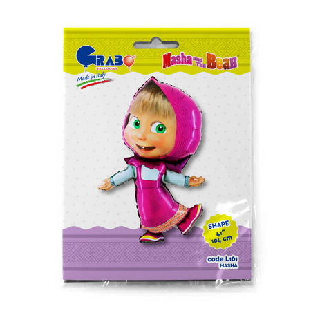 Masha and the Bear Foil Balloon - Masha 41"