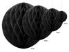 Tissue paper ball - Black - 20 cm