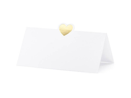 Business cards for the table - Heart - 10 x 5 cm - 10 pieces