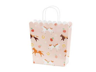 Gift bag - Horses - 23x22x8.5cm - 1 item.