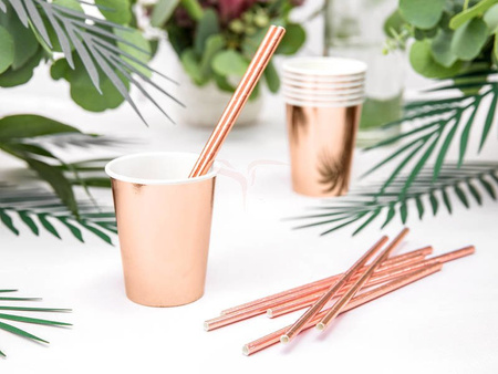 Paper cups - Rose Gold - 220ml - 6 pieces