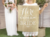 Jute banner - Here Comes The Bride - 41 x 51 cm 