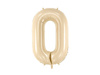 Foil balloon - Number 0 - beige - 72 cm