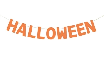 Paper banner - Halloween - Orange - 250 cm