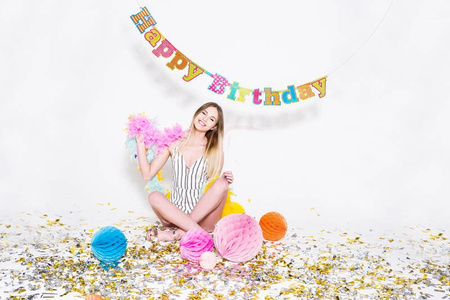 Birthday banner - Happy Birthday - 16 x 166 cm