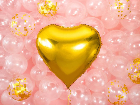 Foil balloon - Heart - Gold - 61 cm