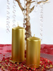 Club candle - Gold - Metalized - 12 x 6 cm - 1 pc.