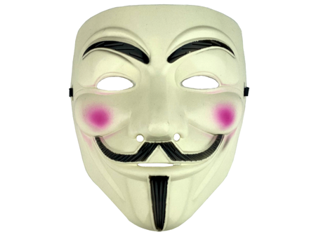 Mask - Anonymous - Vendetta - Halloween - White