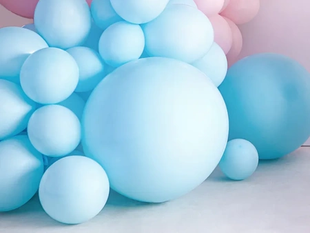 Latex Balloon 60cm - Round - Pastel Light Blue