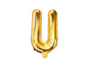 Foil balloon - Letter "U" - Gold - 35 cm