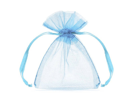 Organza bags - Blue - 20 pieces - 7.5 x 10cm