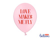 Strong 30cm Balloons - Pastel Baby Pink - Love Makes Me Fly - 50 pieces