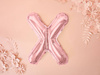 Foil balloon - Letter "X" - Pink Gold - 35 cm