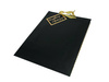 Large Decorative Gift Bag - black with gold stripes - 33x45.6x12.6 cm