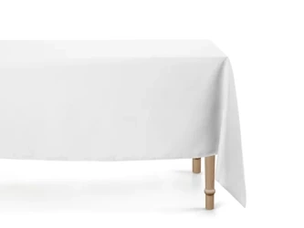 Fabric tablecloth - Rectangular - White - 140 x 170 cm