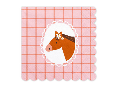 Paper napkins - Horses - 33x33cm - 12 pcs.