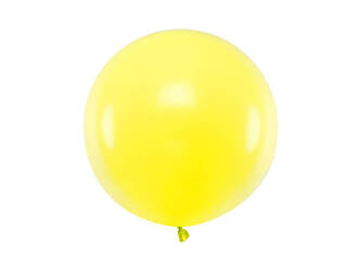 Latex Balloon 60cm - Round - Pastel Lemon Zest