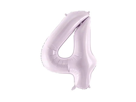 Foil balloon - Number 4 - Purple - 72cm