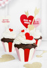 Muffin cups - Sweet Love - 6 pieces