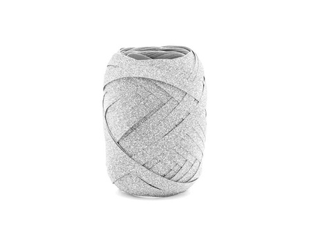 Plastic Ribbon - Silver - 5mm/10m