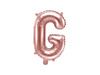 Foil balloon - Letter "G" - Pink Gold - 35 cm