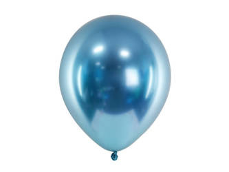 Glossy balloons 30cm - Blue - 10 pieces