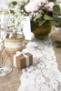 Table runner - Jute with lace - 0.28 x 2.75 m