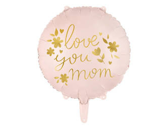 Foil balloon - Love you mom - 45 cm