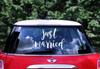 Wedding sticker for car - Just Married - 33 x 45 cm