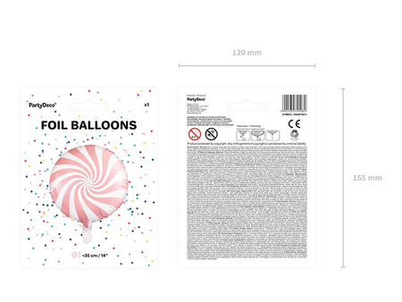 Foil balloon - Candy - Bright pink - 35 cm