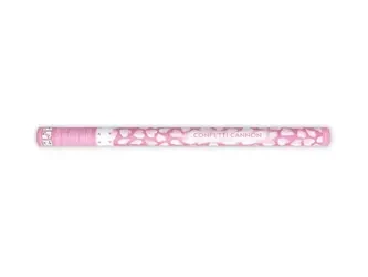 Confetti Tube - White Hearts - 80cm