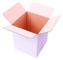 WHITE CARDBOARD BOX - 20x20x25cm