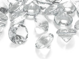 Diamond confetti - 30mm - colorless - 5 pcs.