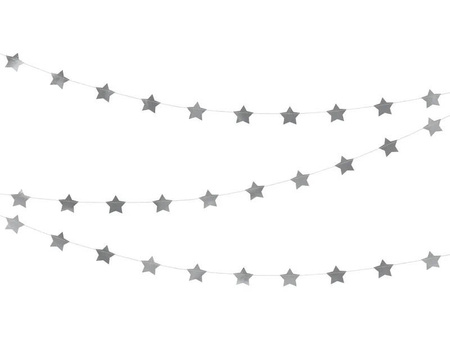 Star Garland - Silver - 3.6m