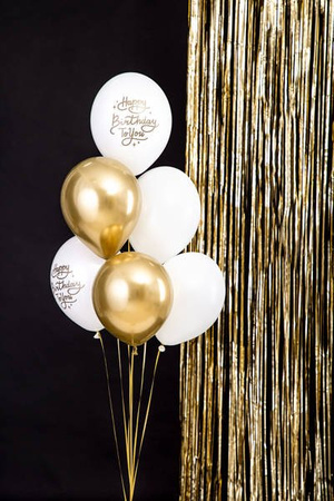 Strong 30cm balloons - Happy Birthday - 6 pieces